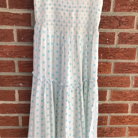 NWOT Anthropologie Araminta James Positano Tiered Maxi Dress Polka Dot Small - Picture 5 of 11